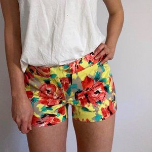 J.Crew Floral Chino Shorts